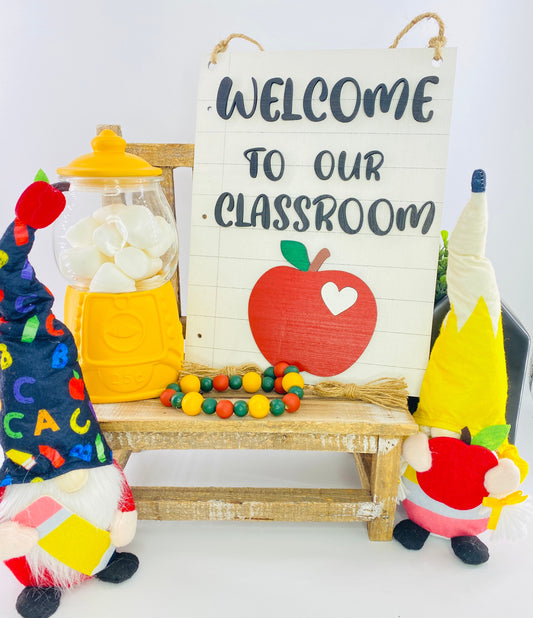 Welcome to our classroom,door hanger,teacher gifts,classroom decor,classroom signs,education,back to school