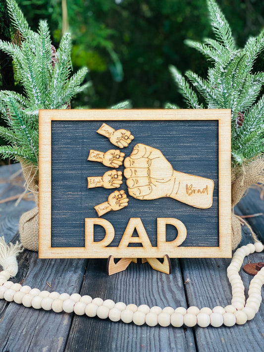 Personalized Father’s Day gifts / gifts for dad / fist bump sign / gifts for him / personalized gift / Father’s Day / custom orders