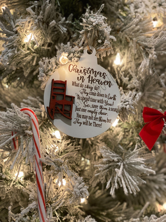 Christmas in Heaven tree ornament FREE SHIPPING