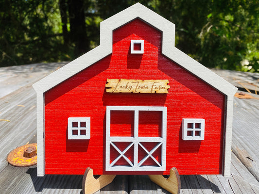 Custom barn, tier tray decor, home decor, farmhouse, rustic, hutch, farm life, barn life, family farm sign