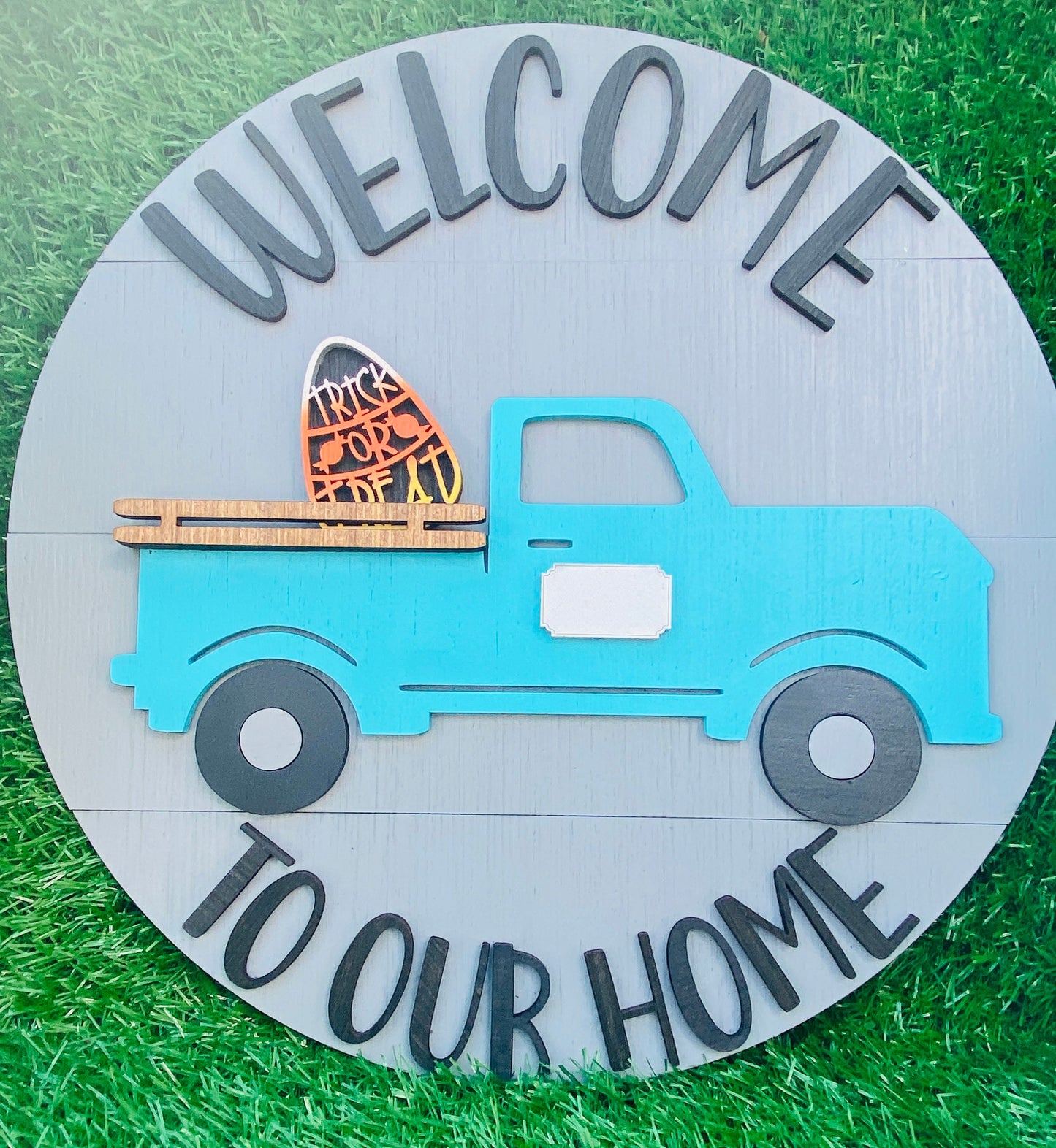 Interchangeable farm truck welcome door hanger home decor FREE SHIPPING