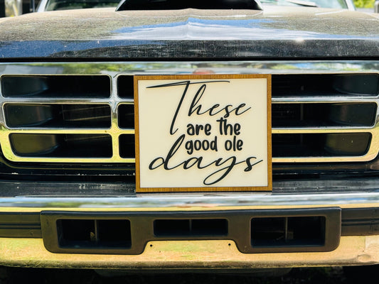 These are the good ole days sign, home decor, nursery, wedding gift, Mother’s Day, wood sign, gift for daughter, mom, anniversary gift, wood